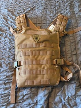 Tactical Kids Play Vest in Brown by T.B.G.